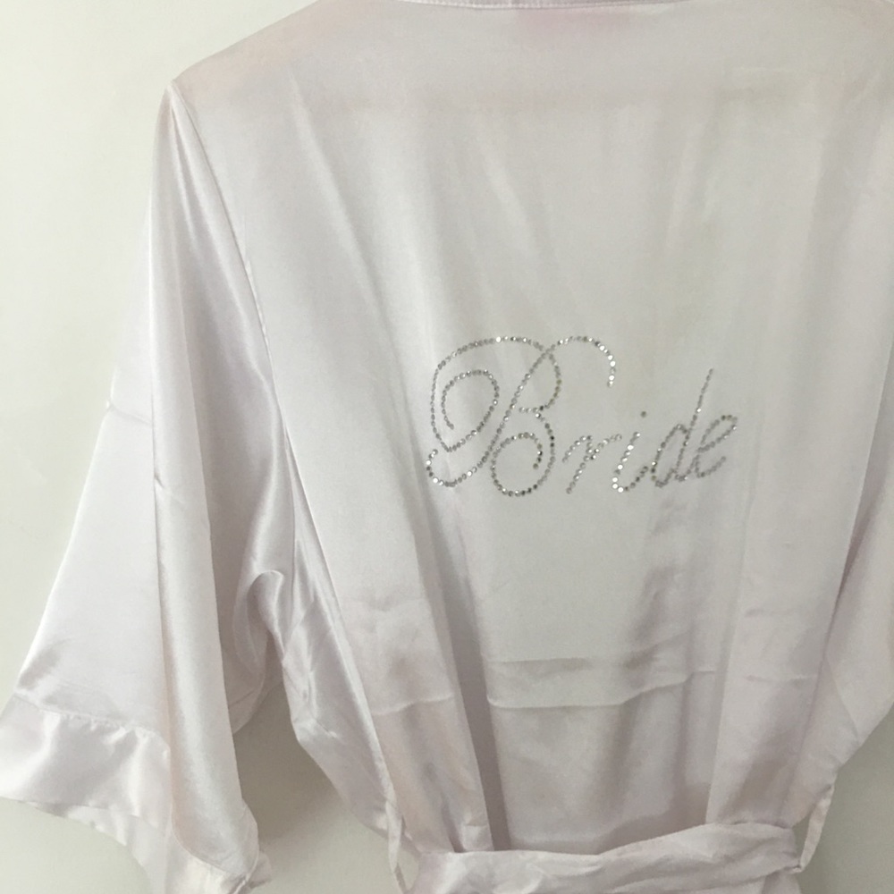 Silk "Bride" robe
